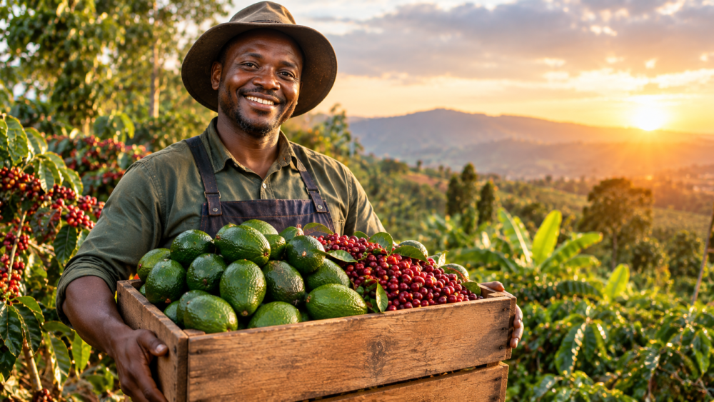 Kenyan Farmer Harvest